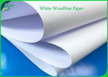 pasta di cellulosa vergine bianca del rotolo 100% della carta di 55g 60g 70g 80g Woodfree per il quaderno