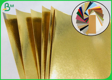 Tessuto lavabile dorato biodegradabile di Kraft per la fabbricazione della borsa domestica di stoccaggio