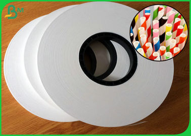 60gsm 120gsm carta kraft bianca del commestibile di 450mm - di 100mm per le paglie di carta