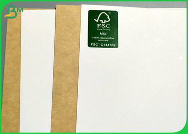 bordo bianco della fodera di Kraft del fronte di 300g 325g per il pacchetto del commestibile