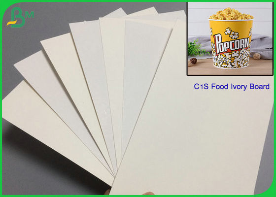 Alto bordo di avorio bianco dell'alimento di Stiffiness C1S 350g per la fabbricazione del secchio del popcorn