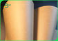 Rotolo vergine della carta kraft di Brown della polpa, dimensione della carta da imballaggio del commestibile su misura