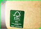 Iso del FSC amichevole eco- FDA del rotolo della carta da imballaggio dell'alimento di Brown della carta kraft di 50g