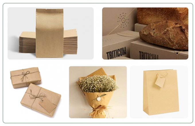 Materiale riciclato rotolo di bambù di superficie regolare della carta kraft della polpa di 115gsm 140gsm