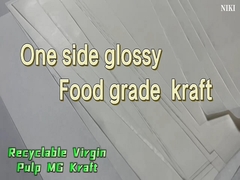 Carta artigianale Kraft bianca MG di qualità alimentare