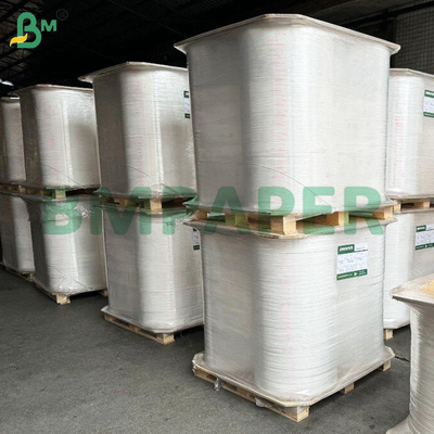 Rollo di carta da imballaggio di paglia bianca riciclabile per uso alimentare in 24/28 GSM