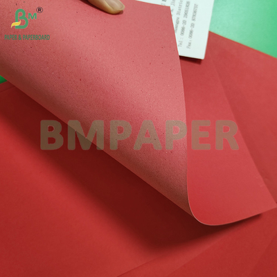 120-400gm Protezione ambientale carta da imballaggio Kraft rossa per imballaggio regalo