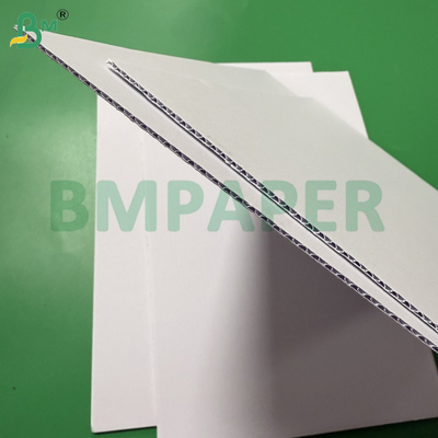 Ambedue le parti Matte White Uncoated E Flute Corrugated Board 140g+100g+140g