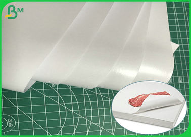 Naturale puro PE 70gsm + 10g ha ricoperto la carta di macellaio bianca per lo spostamento della carne