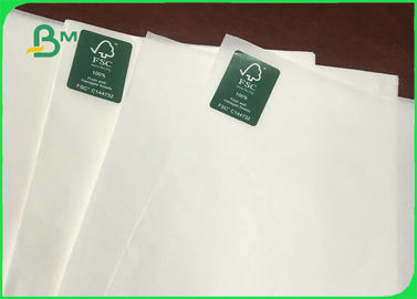 Carta kraft Di sacco bianca non rivestita amichevole eco- di FDA per le borse 30gsm 35gsm 42gsm