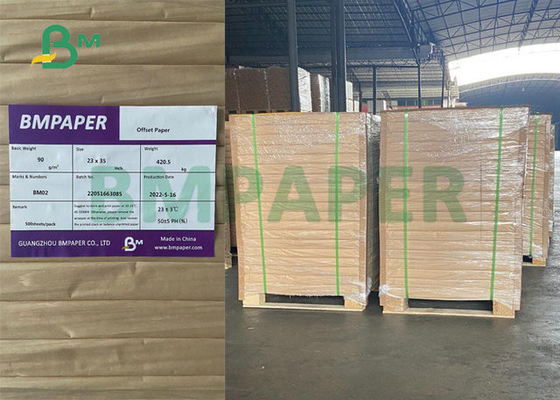 75gsm 90gsm 23" x 35" carta offset non rivestita bianca per la fabbricazione del manuale di istruzioni