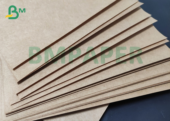 carta kraft ultra resistente delle borse del cemento 85gsm Brown Matte Surface Unglazed