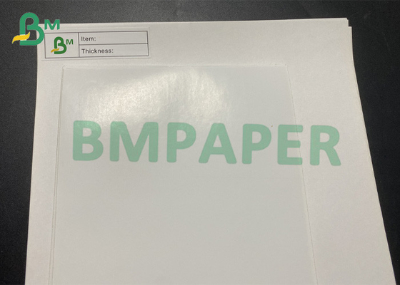 carta di etichetta di stampa di carta di Adhensive di auto rivestito bianco della colata 80gsm chiara