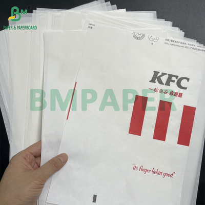 38grs 40grs Carta di avvolgimento per panini bianchi liscia greaseproof Kit 3 Kit 5