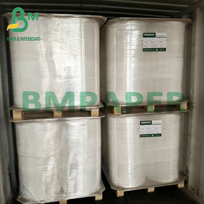 25 mm x 1000 m cannucce per imballaggio alimentare Carta bianca con rotolo Jumbo 28g