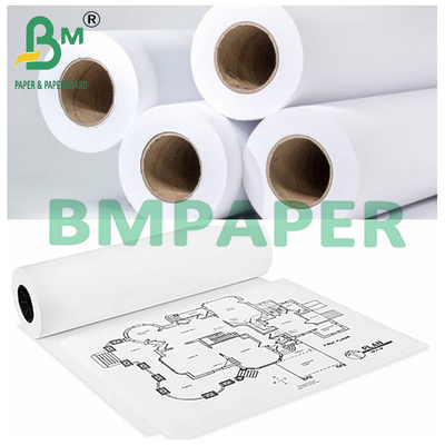 2 pollici di nucleo di carta bianca per la pianificazione di ingegneria 24 &quot;x 50 Yards 80gm