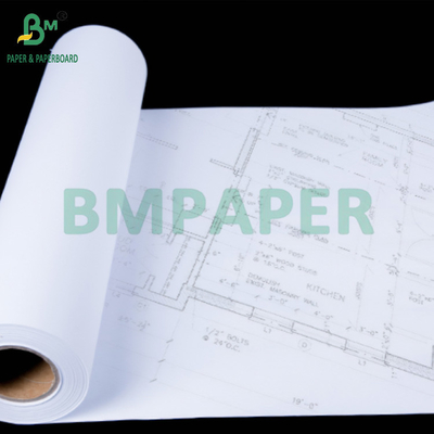 80GSM Rulli di carta per disegni architettonici 841mm x 50m 2' core