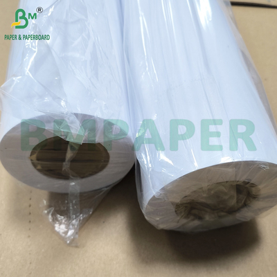 Carta da stampa a getto d'inchiostro a colori 150gr Carta bianca rivestita da un lato 914mm x 30m Rollo