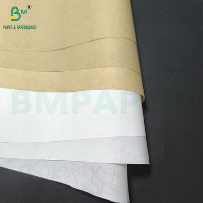Carta di imballaggio naturale e bianca per panini carta greasproof per alimenti