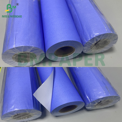 80 grammi di carta digitale blu viola CAD, un lato bianco, 610 mm x 50 m, core da 2 pollici.
