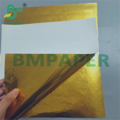 70 grammi di carta dorata lucida resistente all' umido per etichette di bevande 70 cm x 100 cm