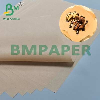 34 g 635 mm di larghezza carta da cappotto non sbiancata per uso alimentare con siliconi a prova di grasso