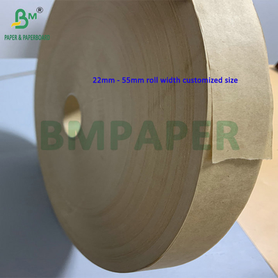 Taglio di piccoli formati 30mm 32mm 24gsm 28gsm carta da imballaggio Kraft marrone per imballaggio di paglia