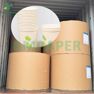190gm 320gm+15gPE Carta rivestita per tazze di caffè caldo usa e getta di qualità alimentare