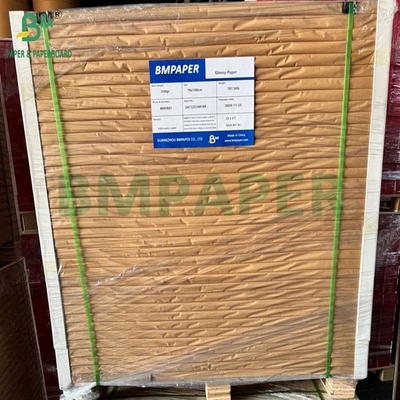 250 gm Carta rivestita lucida 61x96cm 70x100cm Imballaggio 250 fogli Riame Divano Bianco Carta d'arte C2S
