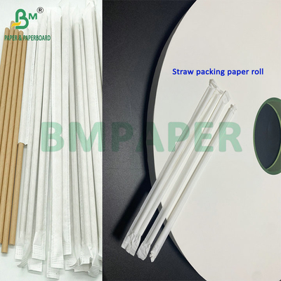 Carta kraft bianca da 32 mm e 24 gm per imballaggi individuali di paglia