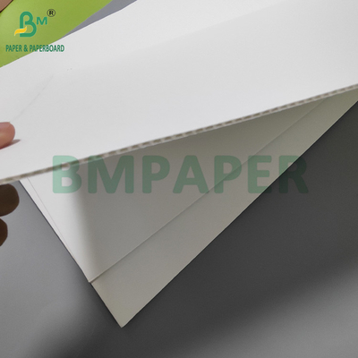 120+120+120g fogli di cartone bianco ondulato per rivestimento cosmetico 30" x 40"