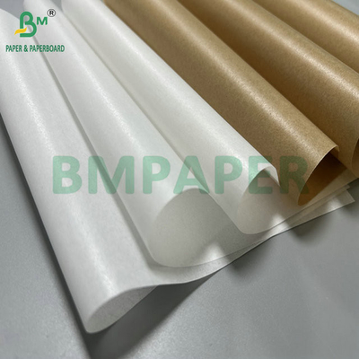 40 g 50 g carta ricoperta di cera bianca marrone non appiccicosa per la cottura 12 "x 12"