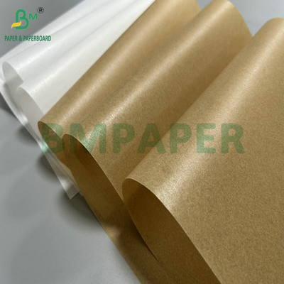 40 g 50 g carta ricoperta di cera bianca marrone non appiccicosa per la cottura 12 "x 12"