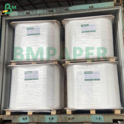 Carta di avvolgimento per stuzzicadenti di qualità alimentare bianca Rollo 24 - 28GSM 26,5-32mm Larghezza polpa vergine Kraft biodegradabile