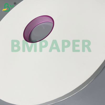 Carta di avvolgimento per stuzzicadenti di qualità alimentare bianca Rollo 24 - 28GSM 26,5-32mm Larghezza polpa vergine Kraft biodegradabile
