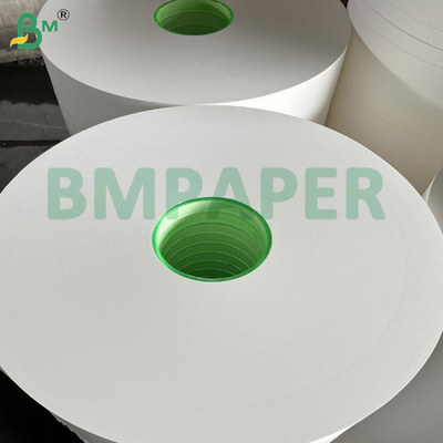 Carta di avvolgimento per stuzzicadenti di qualità alimentare bianca Rollo 24 - 28GSM 26,5-32mm Larghezza polpa vergine Kraft biodegradabile