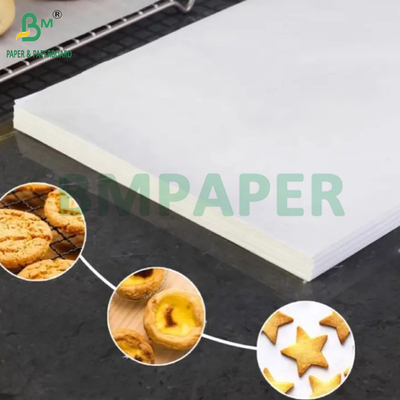 45 g 50 g carta bianca sbiancata a prova di grasso per la cottura PFAS Kit 5 Kit 7