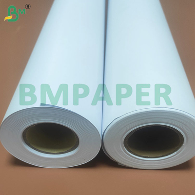 20lb Bianco Effetto di buona stampa Gran formato CAD Plotter Rulli di carta