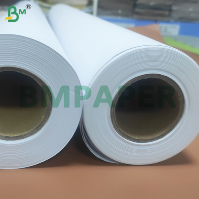 20lb Bianco Effetto di buona stampa Gran formato CAD Plotter Rulli di carta