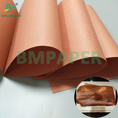 66 gm 70 gm Rollo di carta da macellaio rosa non rivestito per il barbecue 60 cm*50 m