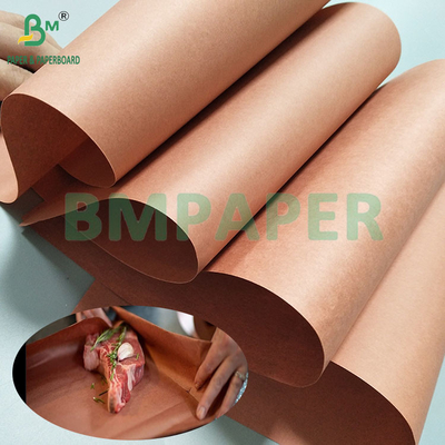 66 gm 70 gm Rollo di carta da macellaio rosa non rivestito per il barbecue 60 cm*50 m