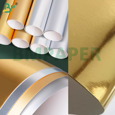 Finitura metallica lucida argento e oro 250 gm per scatole di cartone pieghevole
