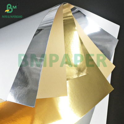 400gm 425gm Gold Metallic Cardstock For Making Packaging Box