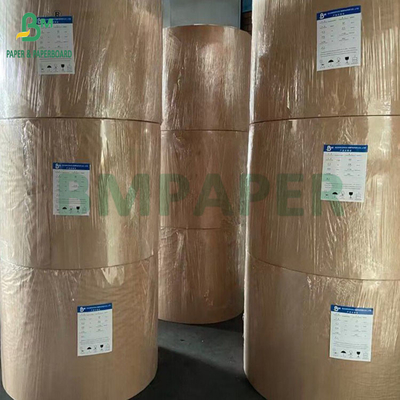 60gm Brown Kraft Greaseproof Paper Rolls For Fried Food Packaging Kit 7 resistenza all'olio
