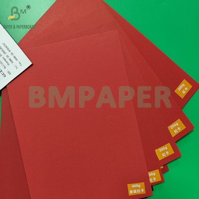 120-400gm Protezione ambientale carta da imballaggio Kraft rossa per imballaggio regalo