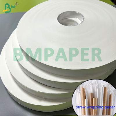 Carta per avvolgere cannucce a contatto con alimenti 24g 28g in 27mm 28mm 29mm