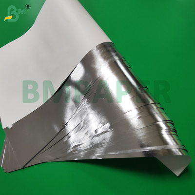 Carta di metallo metallizzata di alluminio argento monofaccia per etichette di birra 70g