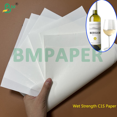 65 g 75 g Carta C1S ad alta lucentezza e resistenza all'umido per etichette di vino 70 cm 80 cm