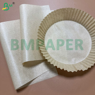 Carta per forno ad aria da 40 gsm, carta marrone kraft siliconata su entrambi i lati, fogli/rotoli personalizzati