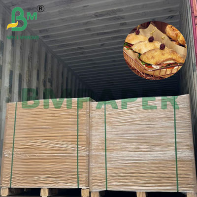 Carta per avvolgere sandwich marrone ecologica da 30/35/38gr per scatole da asporto